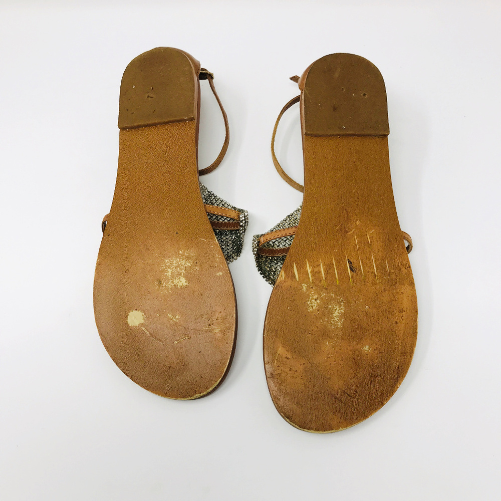Steve Madden Rhinestone Shineyy Sandals Cognac - Picture 7 of 7